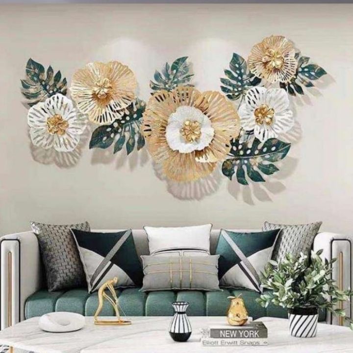Flower Majesty Wall Art (48x24 Inches) - The Gharnish - A Unit of Satkala Creations