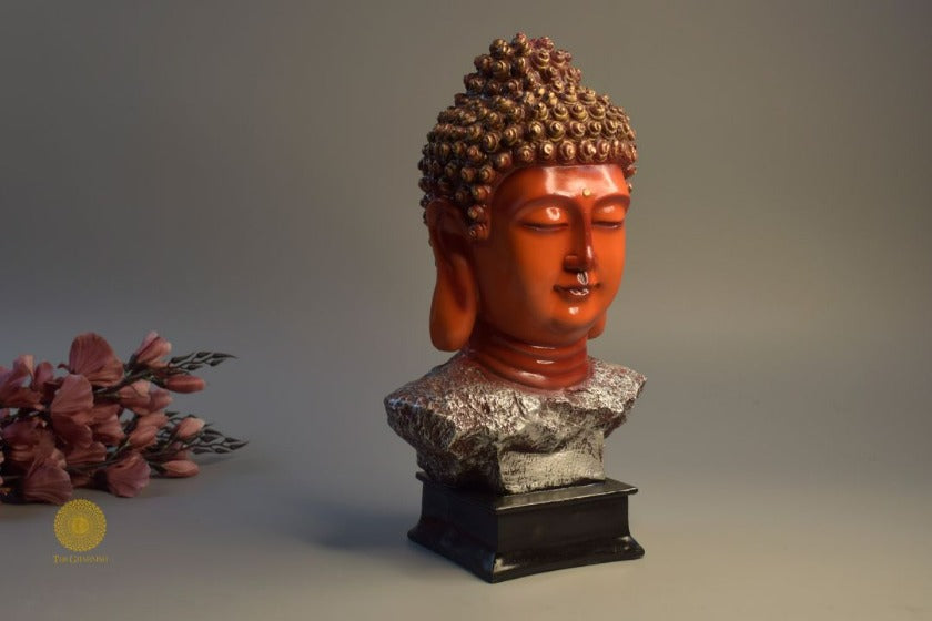 Buddha Head Statue - The Gharnish - A Unit of Satkala Creations