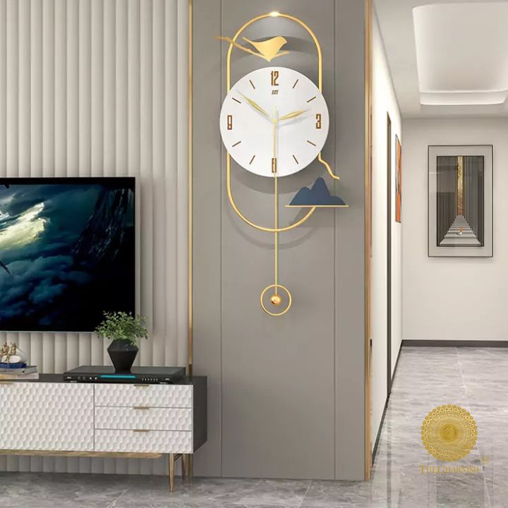 New Decorative Artistic Wall Clock (10x26 Inches) - The Gharnish - A Unit of Satkala Creations