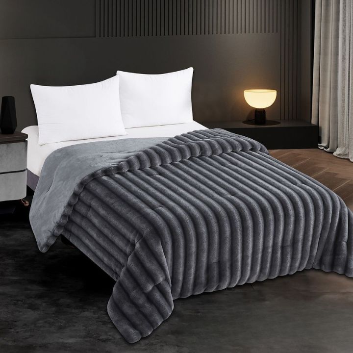 Rabbit Furr Blanket Cum Duvet Cover - The Gharnish - A Unit of Satkala Creations