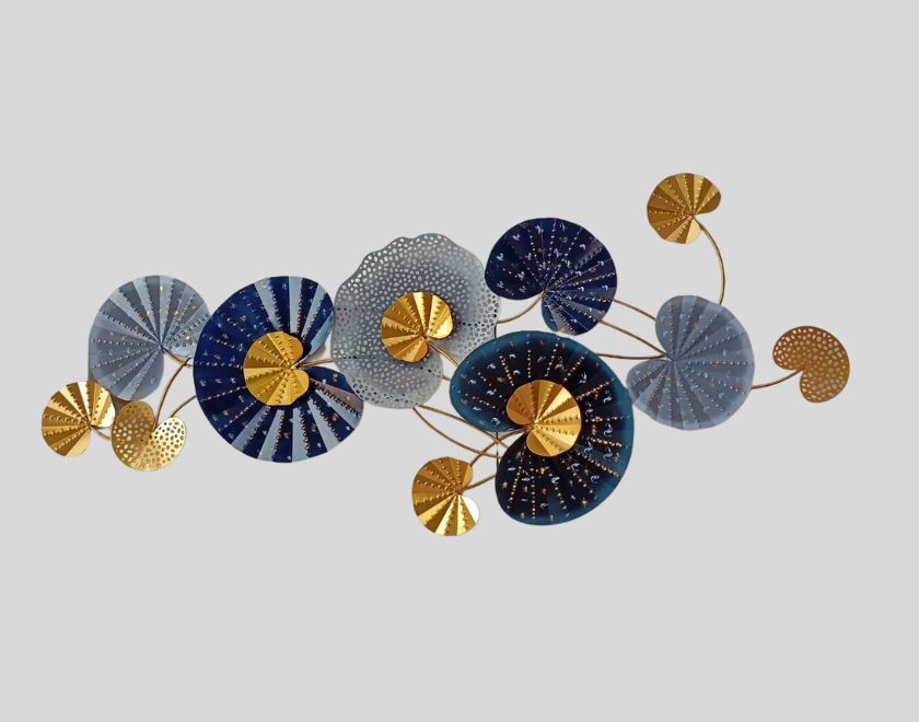 Modern Designed Mushroom Flower Wall Art (48X20 Inches) - The Gharnish - A Unit of Satkala Creations