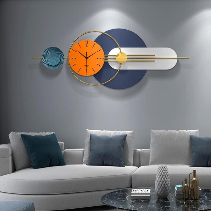 Modern Design Geomatric Wall Clock for home decor - The Gharnish - A Unit of Satkala Creations