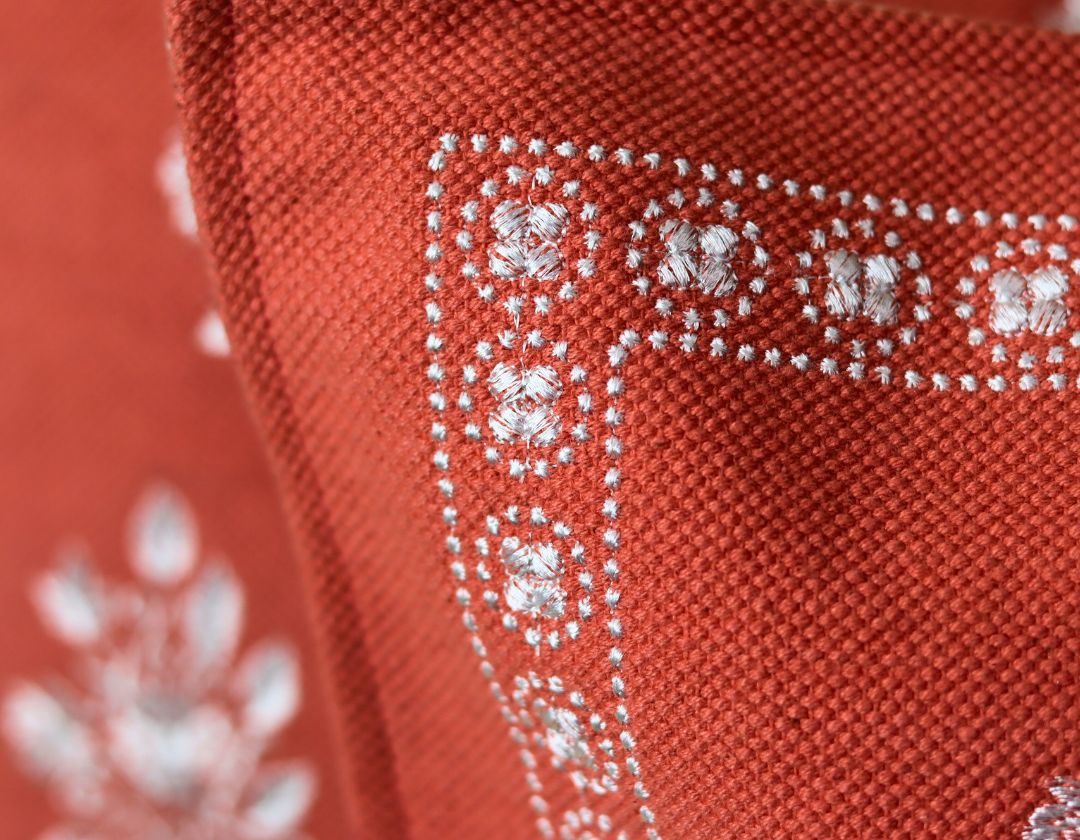 Pure Cotton Embroidered Cushion Covers – Elegance in Every Stitch - The Gharnish - A Unit of Satkala Creations