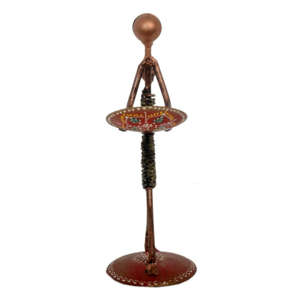 Lady With Kid Tea Light Stand - The Gharnish - A Unit of Satkala Creations