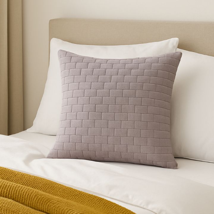 Brick Pattern Premium Heavy Cushion Cover - The Gharnish - A Unit of Satkala Creations