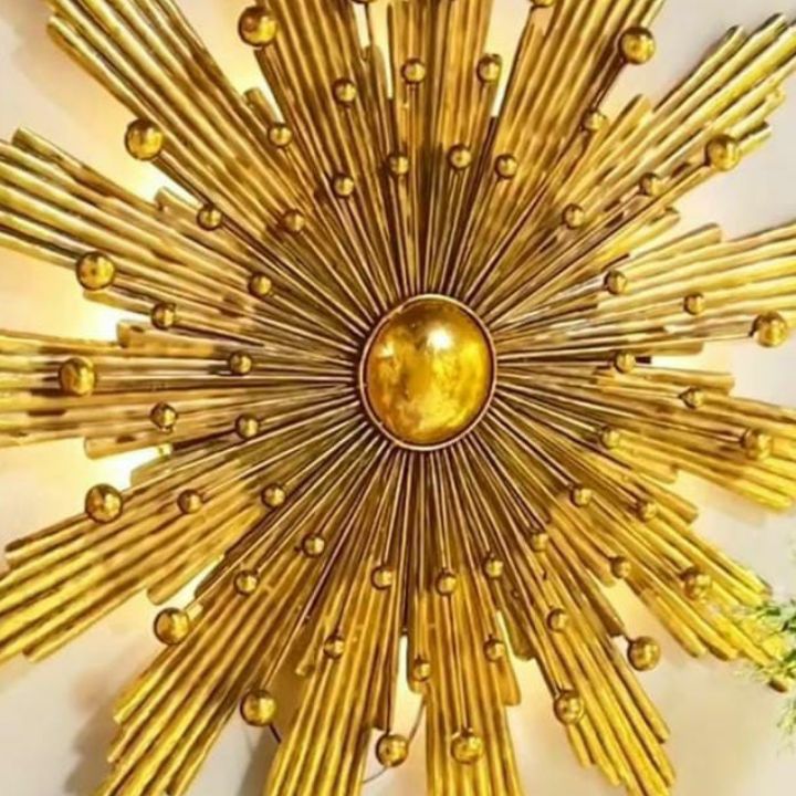 Antique Convex Decorative Metal Wall Art - The Gharnish - A Unit of Satkala Creations