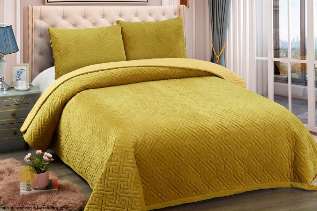 Homy Premium Reversible Quilted Bedcover - The Gharnish - A Unit of Satkala Creations
