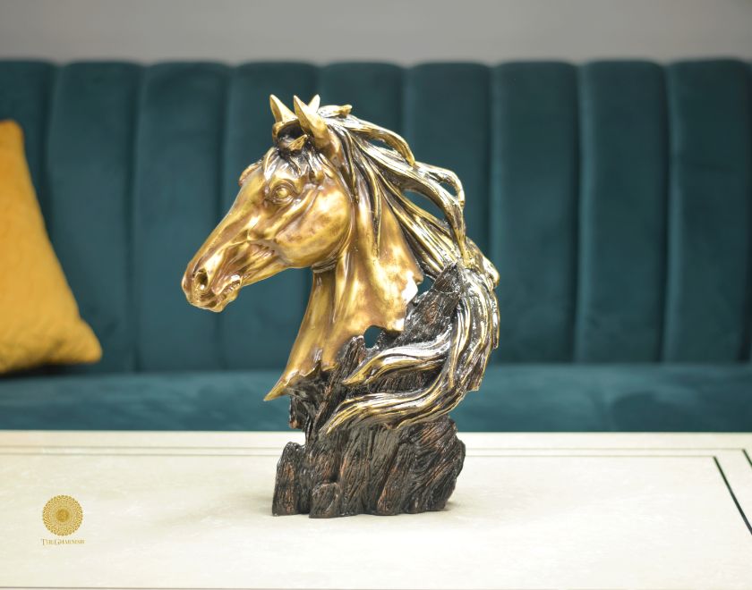 Modern Hair Horse Sclupture (6x12x16 Inches) - The Gharnish - A Unit of Satkala Creations