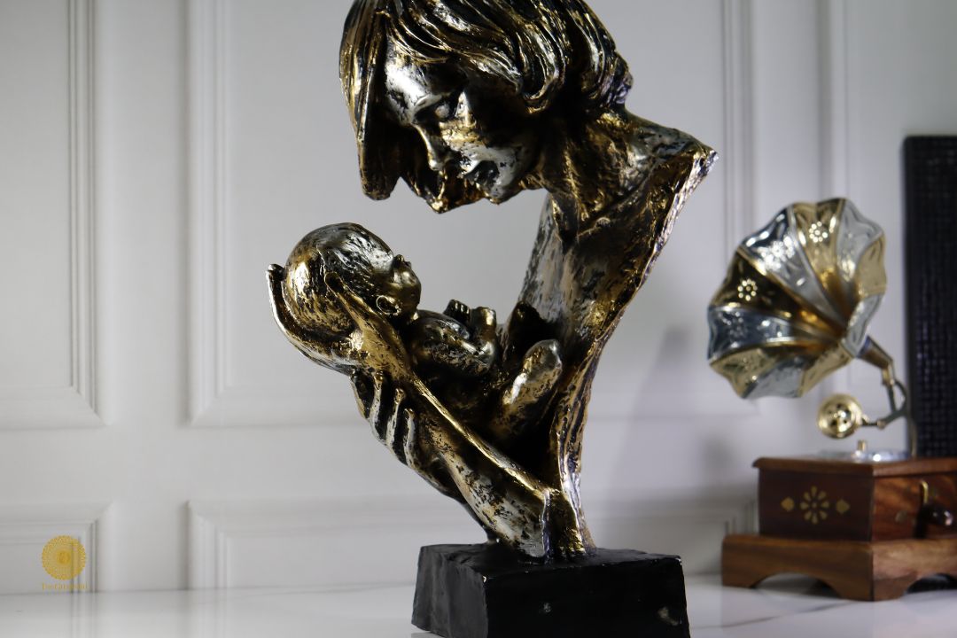 Mother's Love Figurine - The Gharnish - A Unit of Satkala Creations