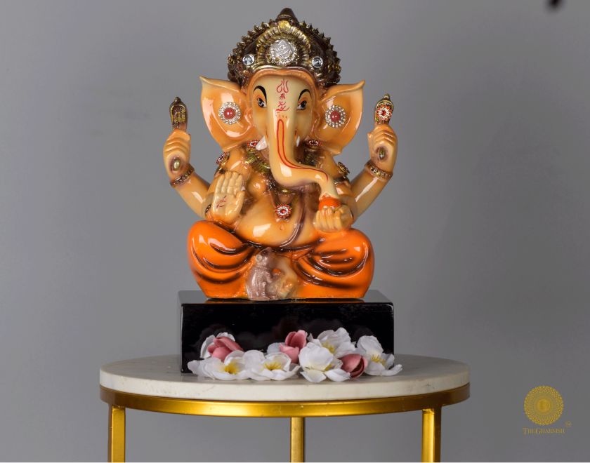 Chauki Ganesha Murti - The Gharnish - A Unit of Satkala Creations