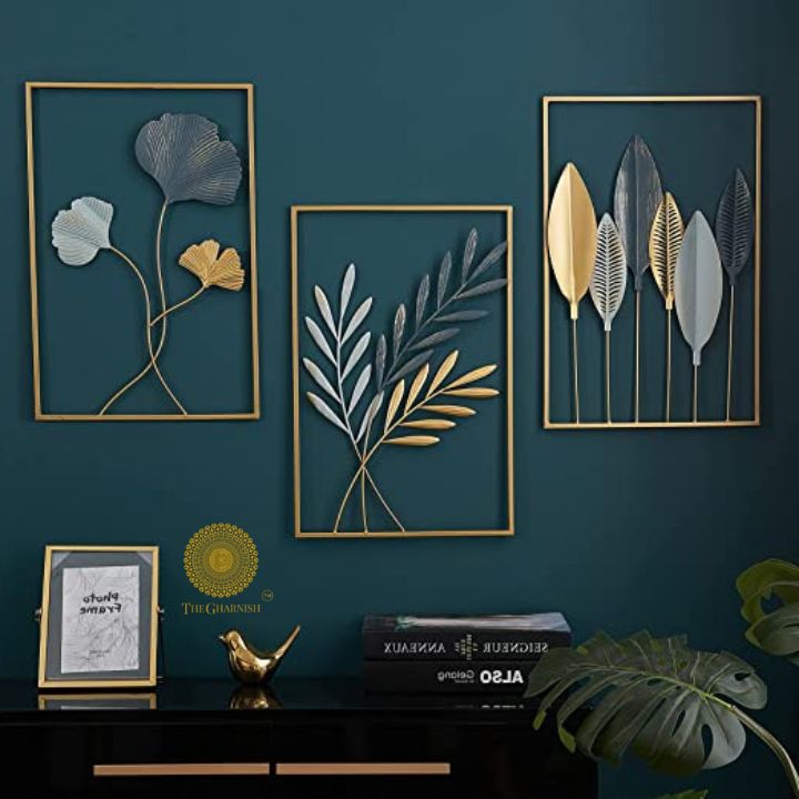 Set of 3 Panels Wall Art (16x24 Inches Each) - The Gharnish - A Unit of Satkala Creations
