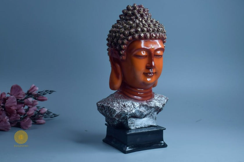 Buddha Head Statue - The Gharnish - A Unit of Satkala Creations
