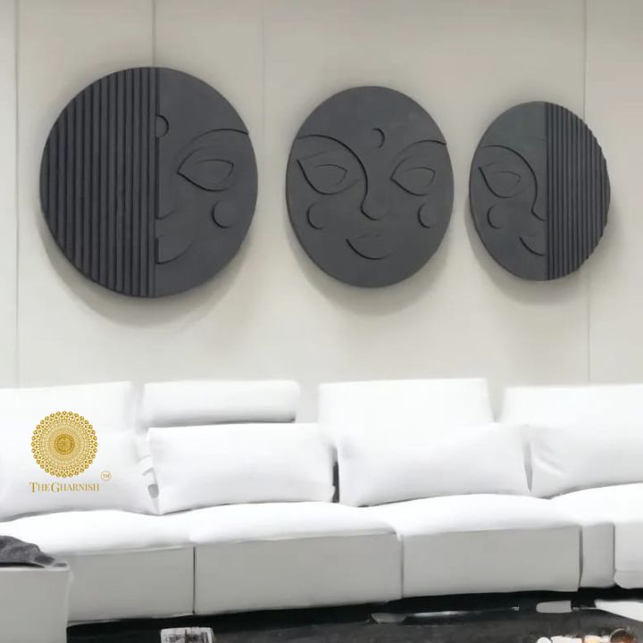 Unique Design Wooden Artpiece Set of 3 - The Gharnish - A Unit of Satkala Creations