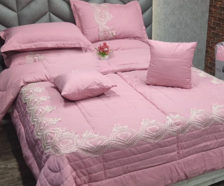 BROCADE Super Soft Luxurious 8pcs Beddings set - The Gharnish - A Unit of Satkala Creations