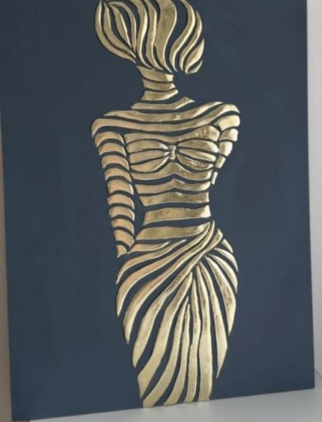 Wooden Textured Modern Wall Art - The Gharnish - A Unit of Satkala Creations