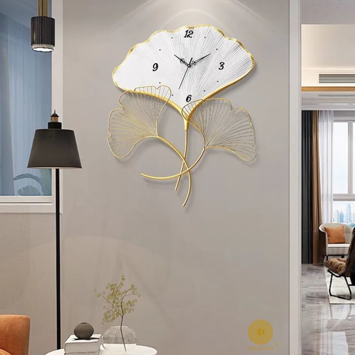 3 Leaf Wall Clock (23x30 Inches) - The Gharnish - A Unit of Satkala Creations