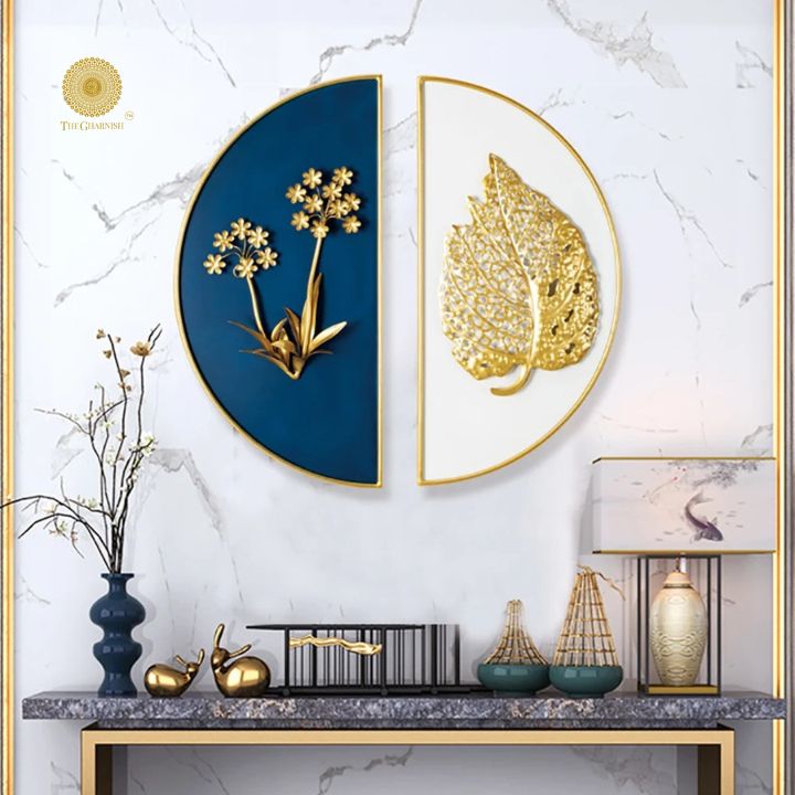Tropical Leaf Decorative Wall Accent for Living Space and Office - The Gharnish - A Unit of Satkala Creations