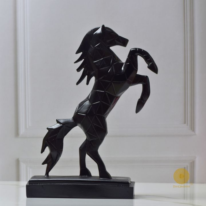 Jumping Stallion Horse resin Statue - The Gharnish - A Unit of Satkala Creations
