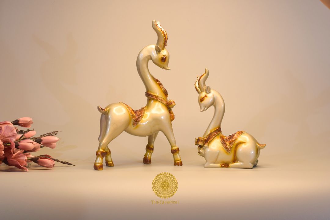 Majestic Deer Figurine - Set of 2 - The Gharnish - A Unit of Satkala Creations