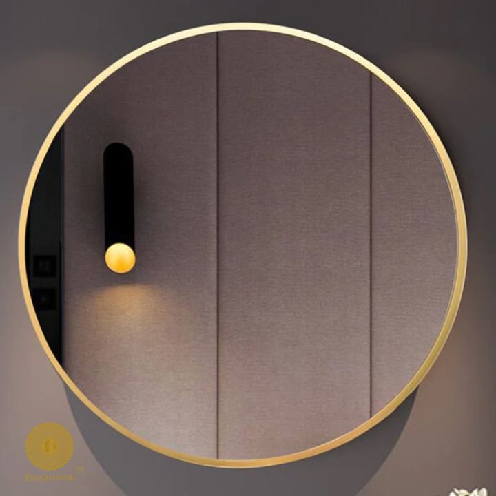 Metallic Ring Wall Mirror (20 Inches) - The Gharnish - A Unit of Satkala Creations