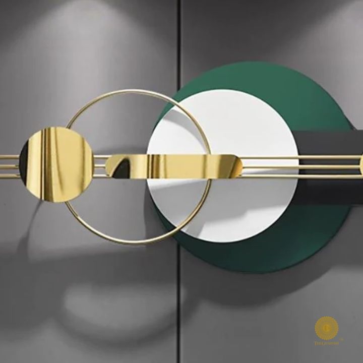 Metallic Geomatric Wall Art (48x23 Approx) - The Gharnish - A Unit of Satkala Creations
