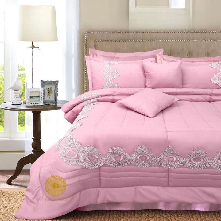 BROCADE Super Soft Luxurious 8pcs Beddings set - The Gharnish - A Unit of Satkala Creations
