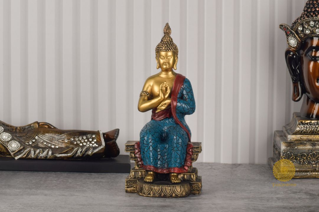 Majestic Buddha Statue - The Gharnish - A Unit of Satkala Creations