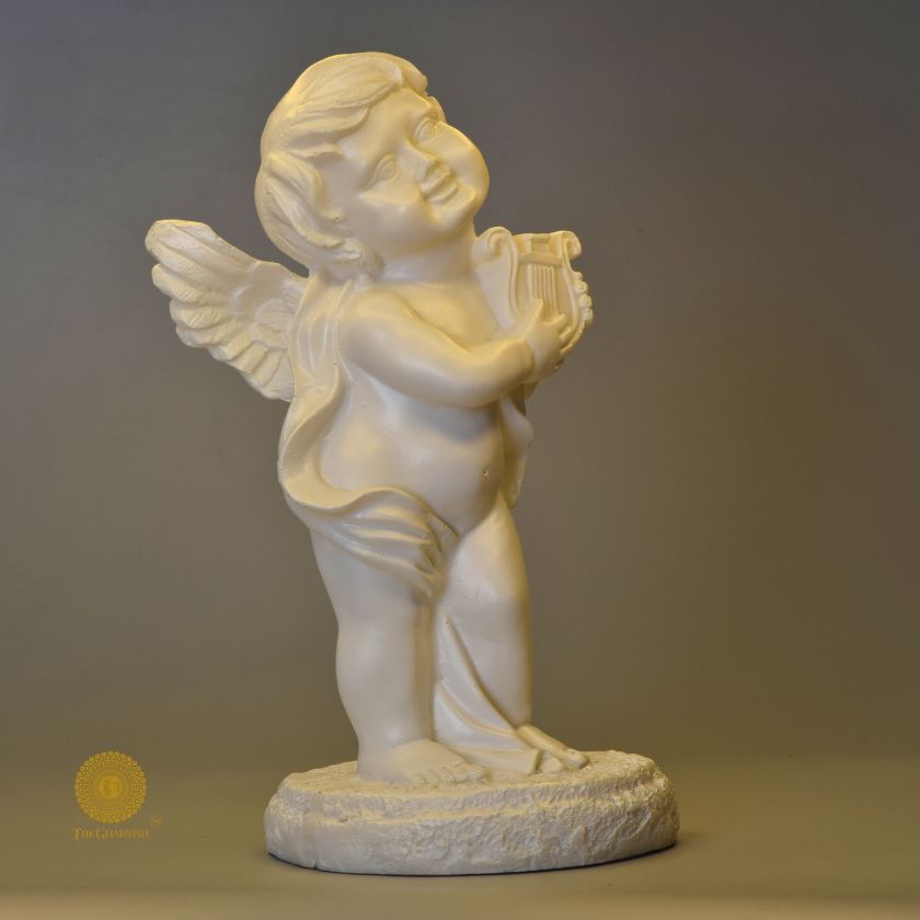 Baby Angel Playing Music Instrument - The Gharnish - A Unit of Satkala Creations