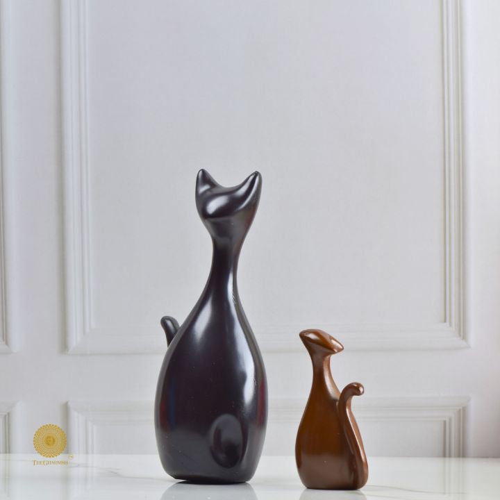 Cat Family Figurine Table Top Decor - The Gharnish - A Unit of Satkala Creations