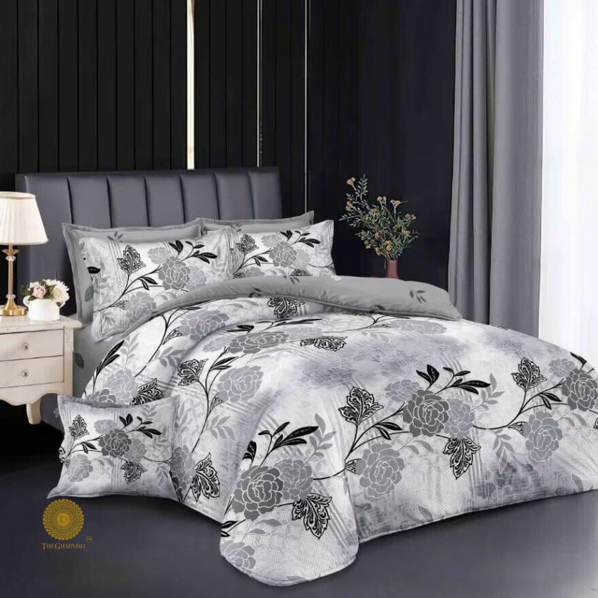 Black Forest 4 Pieces REVERSIBLE Comforter Set - The Gharnish - A Unit of Satkala Creations