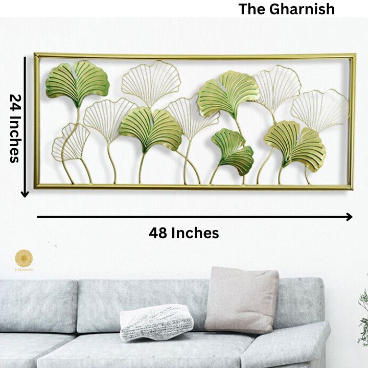 The Gharnish Special Farmed Monstera Leaf Wall Art (48 x 24 Inches) - The Gharnish - A Unit of Satkala Creations