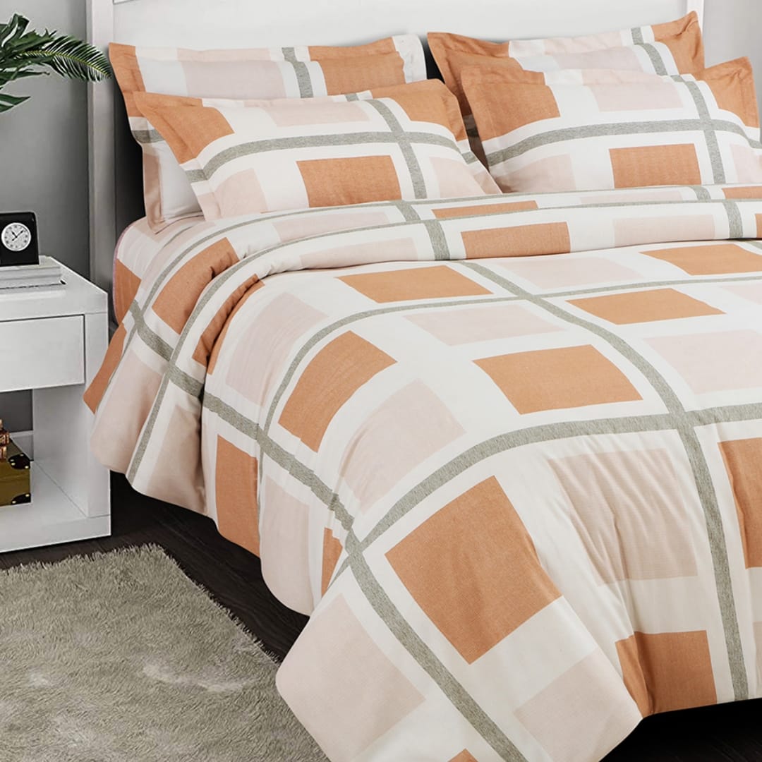 100 % Cotton Vintage 3 Pcs Bedding Set - The Gharnish - A Unit of Satkala Creations