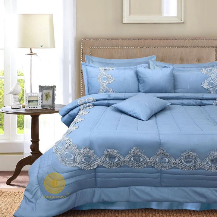 BROCADE Super Soft Luxurious 8pcs Beddings set - The Gharnish - A Unit of Satkala Creations