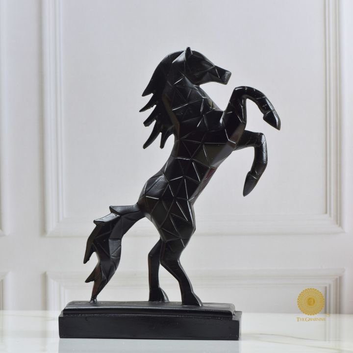 Jumping Stallion Horse resin Statue - The Gharnish - A Unit of Satkala Creations