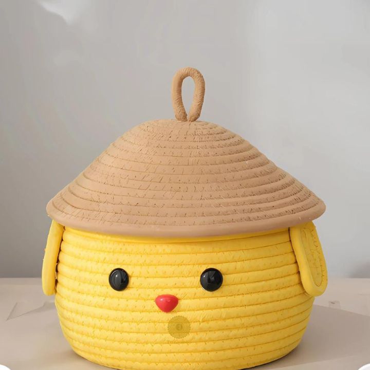 Cartoon Dog Cotton Rope Multipurpose Storage Basket - The Gharnish - A Unit of Satkala Creations