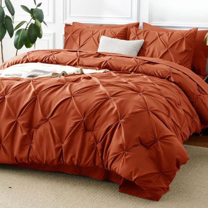Super Premium King Size Cotton Blend Solid Reversible Comforter 4 Pcs Set - The Gharnish - A Unit of Satkala Creations