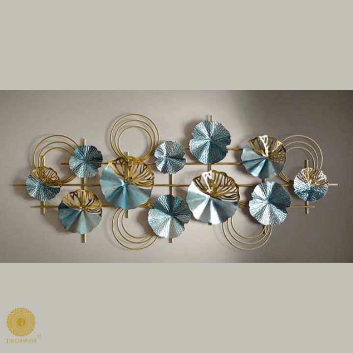 Elegant Flowers Panel Wall Art (48x21 Inches) - The Gharnish - A Unit of Satkala Creations