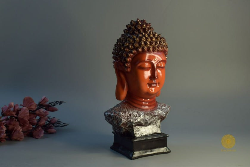 Buddha Head Statue - The Gharnish - A Unit of Satkala Creations