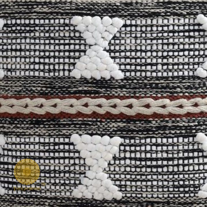 Handcrafted Thread Work Cushion Cover Set of 2 - The Gharnish - A Unit of Satkala Creations