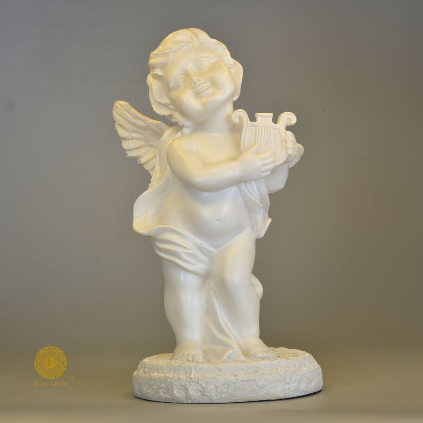 Baby Angel Playing Music Instrument - The Gharnish - A Unit of Satkala Creations