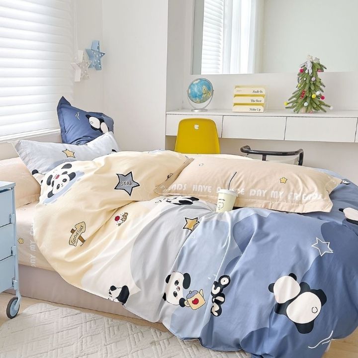 Genzee Cotton Double Bedsheet Set - The Gharnish - A Unit of Satkala Creations