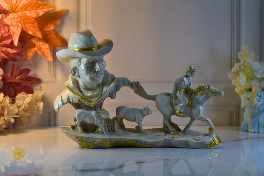 Cowboy Action Figurine - The Gharnish - A Unit of Satkala Creations