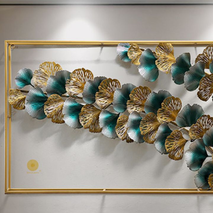Waving Flower Frame Wall Art (48x24 Inches) - The Gharnish - A Unit of Satkala Creations