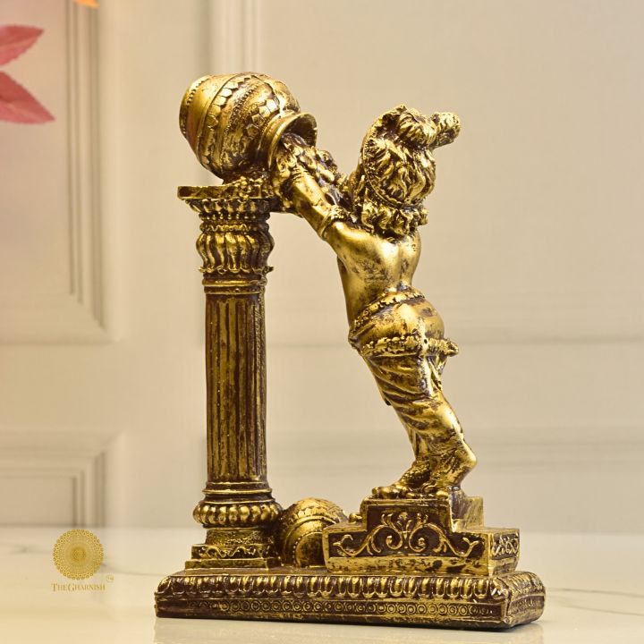 Makhanchor Bal Gopal Statue - The Gharnish - A Unit of Satkala Creations