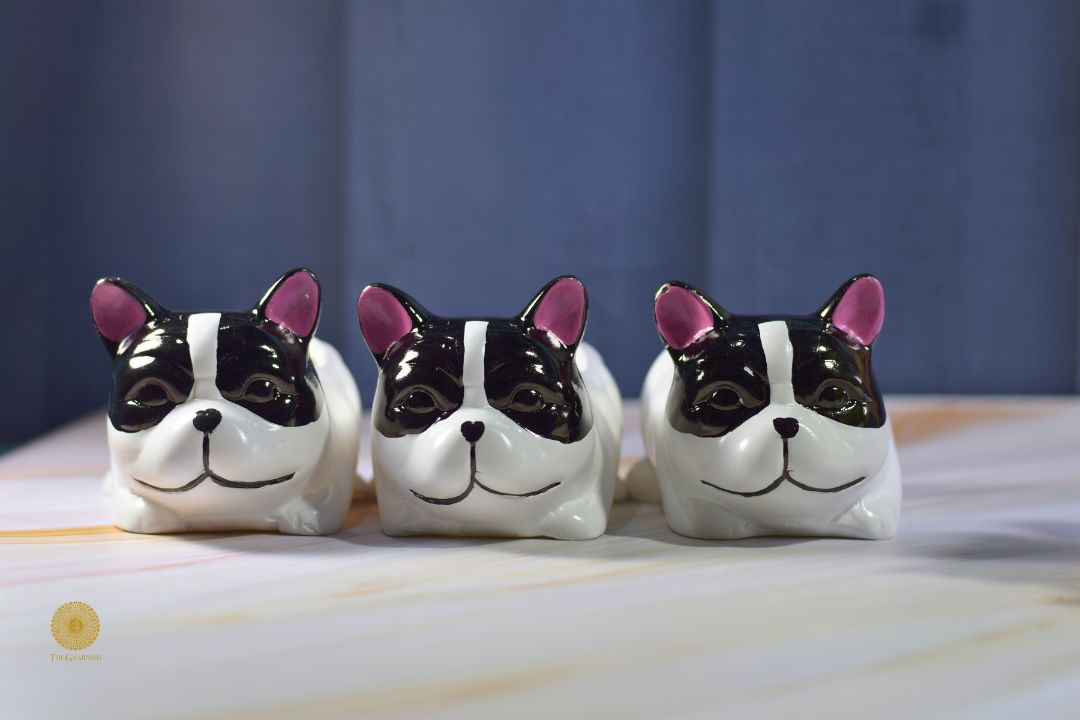 Miniature Dog Table Planter - The Gharnish - A Unit of Satkala Creations