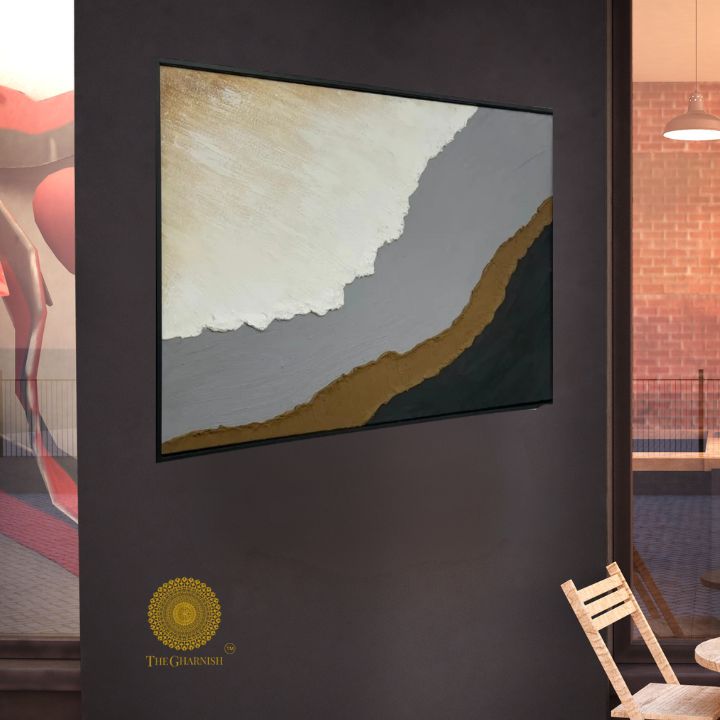 Modern Abstract Landscape Art Piece - The Gharnish - A Unit of Satkala Creations