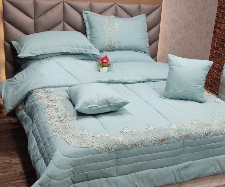 BROCADE Super Soft Luxurious 8pcs Beddings set - The Gharnish - A Unit of Satkala Creations