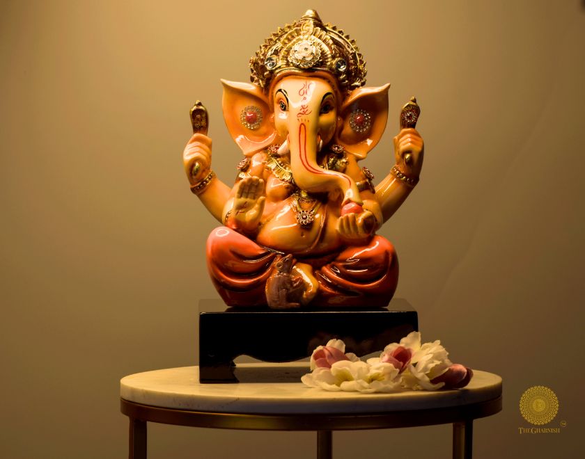 Chauki Ganesha Murti - The Gharnish - A Unit of Satkala Creations