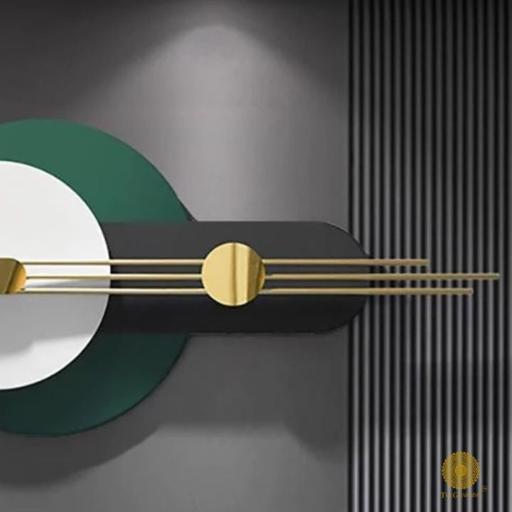Metallic Geomatric Wall Art (48x23 Approx) - The Gharnish - A Unit of Satkala Creations