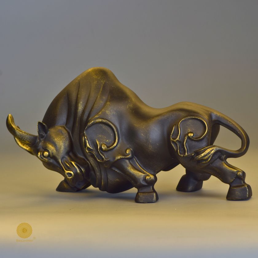 Stock Market Bull Statue / Devil bull for Home and Office - The Gharnish - A Unit of Satkala Creations